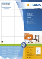 4670 Etiketten Premium A4, weiß 66x33,8 mm Papier matt 2400 St.