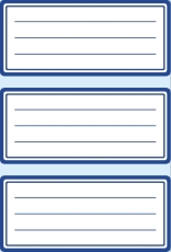 5798 Schuletiketten - neutral blauer Rand