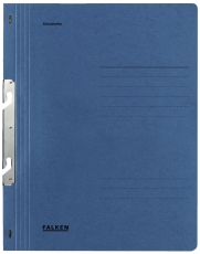 Einhakhefter A4 1/1 Vorderdeckel kfm. Heftung, blau, Manilakarton, 250 g/qm