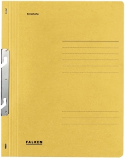 Einhakhefter A4 1/1 Vorderdeckel kfm. Heftung, gelb, Manilakarton, 250 g/qm