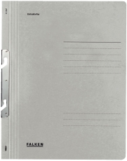 Einhakhefter A4 1/1 Vorderdeckel kfm. Heftung, grau, Manilakarton, 250 g/qm