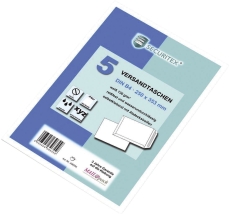 Versandtasche B4 - ohne Fenster, 130 g/qm, haftklebend, 5 Stück