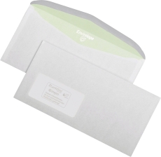 Kuvertierumschlag -114 x 229 mm, gummiert, 75 g/qm, mit Fenster, 1.000 Stück