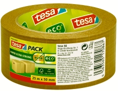 Packband tesapack® Papier Ultra Strong ecoLogo® - 50 mm x 25 m, braun