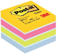 Haftnotiz-Würfel Mini - 51 x 51 mm, Ultrafarben (sortiert)