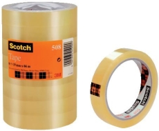 Klebeband Transparent 508, PP, 66 m x 19 mm, 8 Rollen