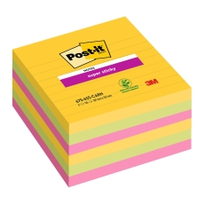 Haftnotiz Super Sticky Notes - 101 x 101 mm, liniert, 6x 90 Blatt