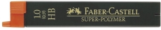 Feinmine SUPER POLYMER - 0,9/1 mm, HB, schwarz, 12 Minen