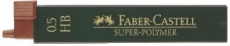 Feinmine SUPER-POLYMER - 0,5 mm, HB, schwarz, 12 Minen