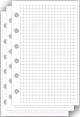 Ersatzeinlage "kariert" - A7, 50 Blatt