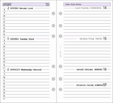 Ersatzkalendarium Wochenplan - A6, 1 Woche / 2 Seite
