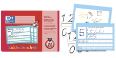Zahlenlernheft, A4 quer, ZL, 16, robuster, abwischbarer Deckel