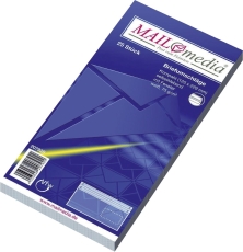 Kompaktumschläge mit Fenster (229x125 mm), selbstklebend, 75 g/qm, 25 Stück