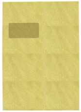 Versandtaschen Recycling - C4 , mit Fenster, selbstklebend, 90 g/qm, braun, 50 Stück