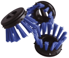 Rundbürsten Ø 30 blau - zum Einsatz in Ringgummimatten, 10 Stück