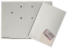 Unterschriftsmappe Color - 20 Fächer, PP kaschiert, silber