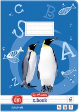 Heft LIN dm - A4, 16 Blatt, 80g/qm, liniert mit Hilfslinien