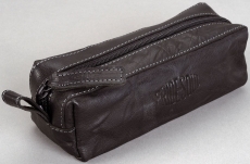 Schlamperrolle Leder schwarz