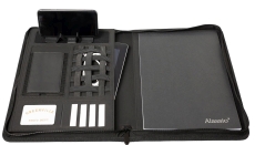 Schreibmappe - A4, anthrazit, Reißverschluss