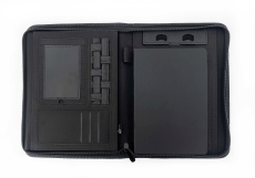 Schreibmappe - A5, anthrazit, Reißverschluss