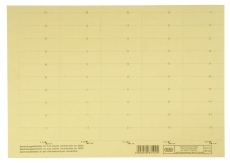 vertic® Beschriftungsschild für Registratur, 58 x 18 mm, gelb, 50 Stück