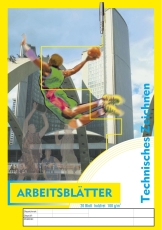 Arbeitsblätter für technisches Zeichnen 100g/qm, weiß, DIN A4, 20 Blatt