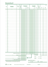 Kassenbuch - mit Umsatzsteuererfassung - SD, 2 x 40 Blatt, DIN A4