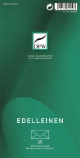 Briefumschlag Edelleinen - DIN lang, gefüttert, 80 g/am, 25 Stück