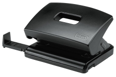 Locher (Büro) C216 - 16 Blatt, 2-fach Lochung, Anschlagschiene, schwarz