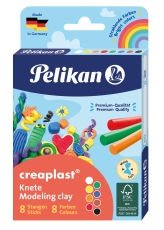 Kinderknete creaplast® - 8 Farben sortiert, Faltschachtel