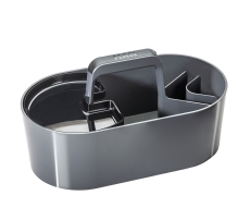 Mobile Organisationsbox LOFT - 4 Fächer, grau