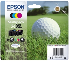 Epson Tintenpatrone MultiPack Bk,C,M,Y High-Capacity (C13T34764010,T347640,34XL,T3476,T34764010)