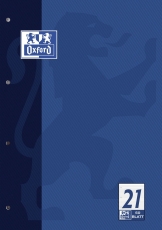 Schulblock Lin.21 - A4, 50 Blatt, 90 g/qm, 4-fach Lochung