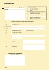 Zustellungsurkunde, 2 Seiten, DIN A4, 80g/qm