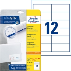 4781 Universal-Etiketten ultragrip - 97 x 42,3 mm, weiß, 360 Etiketten, permanent