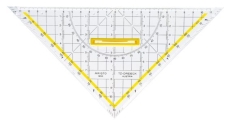 Zeichendreieck TZ-Dreieck®, Plexiglas® mit Griff, 250 mm, glasklar