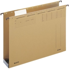 1941 Hängesammler ALPHA®, Seitenbegrenzung, Kunststoffboden 60mm, Natronkarton, naturbraun