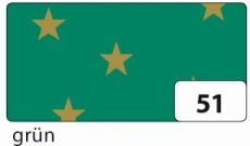 Fotokarton "goldene Sterne" - 50x70cm, grün