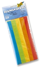 Blumenseide - 50 x 70 cm, 5 Bogen, farbig sortiert