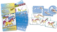 Schablonenbuch "Ponyhof" - 14,2 x 24 cm