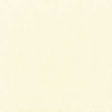 Servietten 3lagig Tissue Uni champagne, 33 x 33 cm, 20 Stück