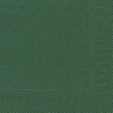 Servietten 3lagig Tissue Uni dunkelgrün, 33 x 33 cm, 20 Stück