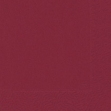 Servietten 3lagig Tissue Uni bordeaux, 33 x 33 cm, 20 Stück