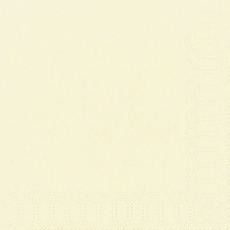 Dinner-Servietten 3lagig Tissue Uni champagne, 40 x 40 cm, 20 Stück