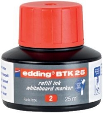 BTK 25 Nachfülltusche - für Boardmarker, 25 ml, rot