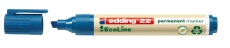 22 Permanentmarker EcoLine - 1 - 5 mm, blau, nachfüllbar