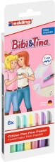 1200 Fasermaler Bibi & Tina® - 1 mm, 6er Etui sortiert, Kunststoffetui