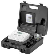 Beschriftungsgerät P-touch D410VP - inkl. USB-Schnittstelle, Hartschalenkoffer, weiß