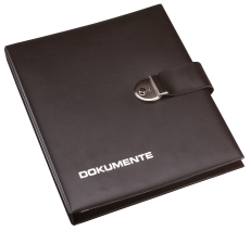 Dokumentenmappe - 4-Ring-Mechanik, schwarz