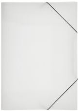 Gummizugmappe Lucy Basic - A3, transparent, PP, 3 Einschlagklappen